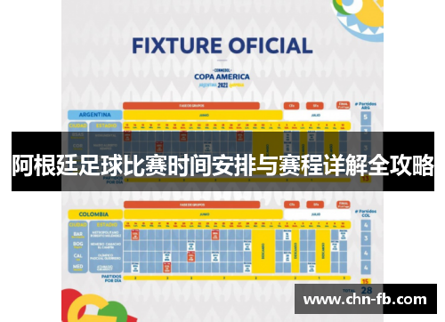 阿根廷足球比赛时间安排与赛程详解全攻略
