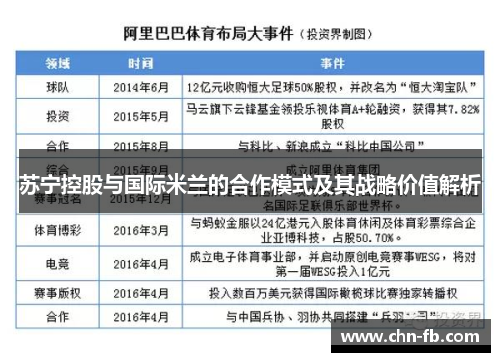 苏宁控股与国际米兰的合作模式及其战略价值解析
